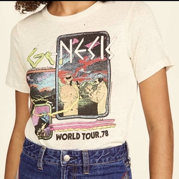 Chaser Tops - CHASER Genesis Off White World Tour 78 Graphic Tee